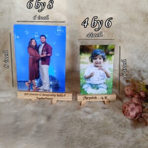 Personalized Acrylic Photo with Wooden Easel Stand