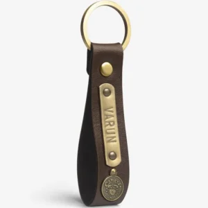 Personalized Leather Keychain